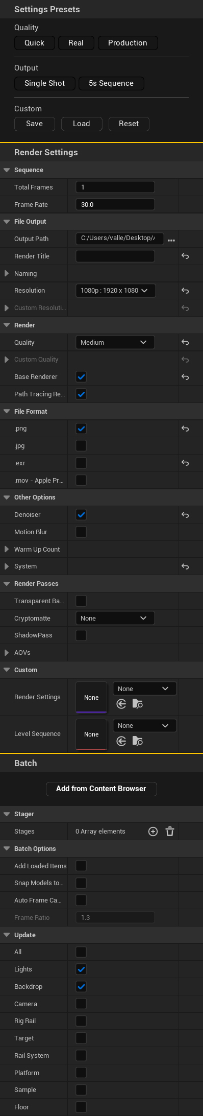 Atlux λ Interface Render for Unreal Engine