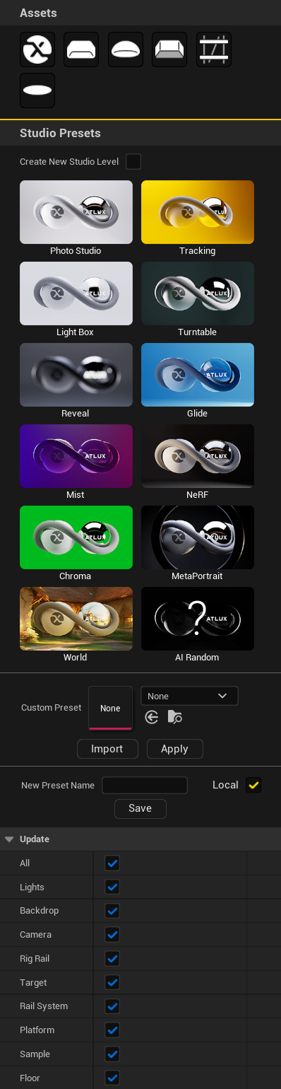 Atlux λ Interface Studio for Unreal Engine