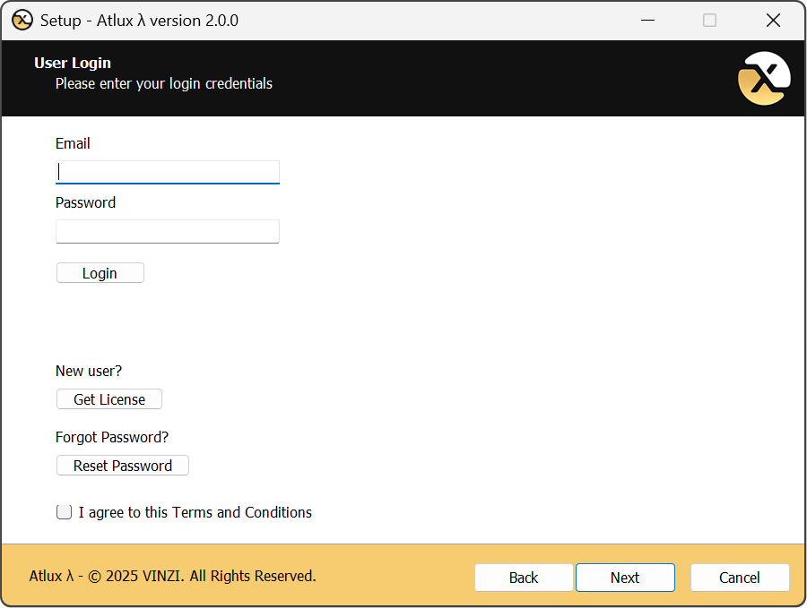 Atlux λ Installer Wizard