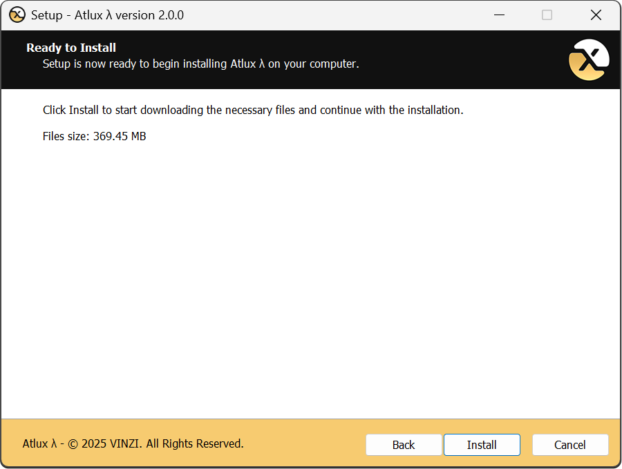 Atlux λ Installer Wizard