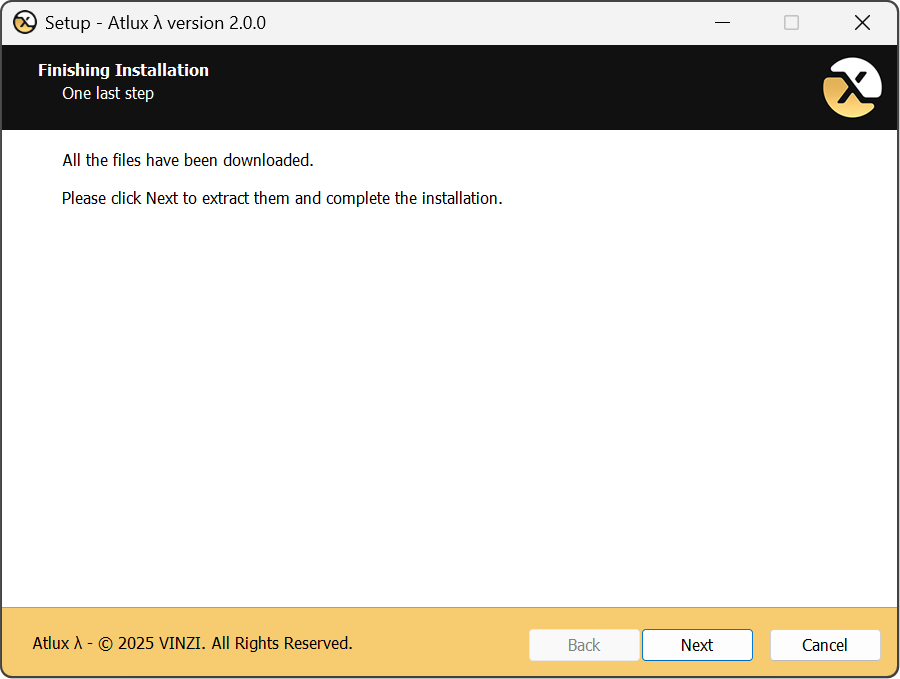 Atlux λ Installer Wizard