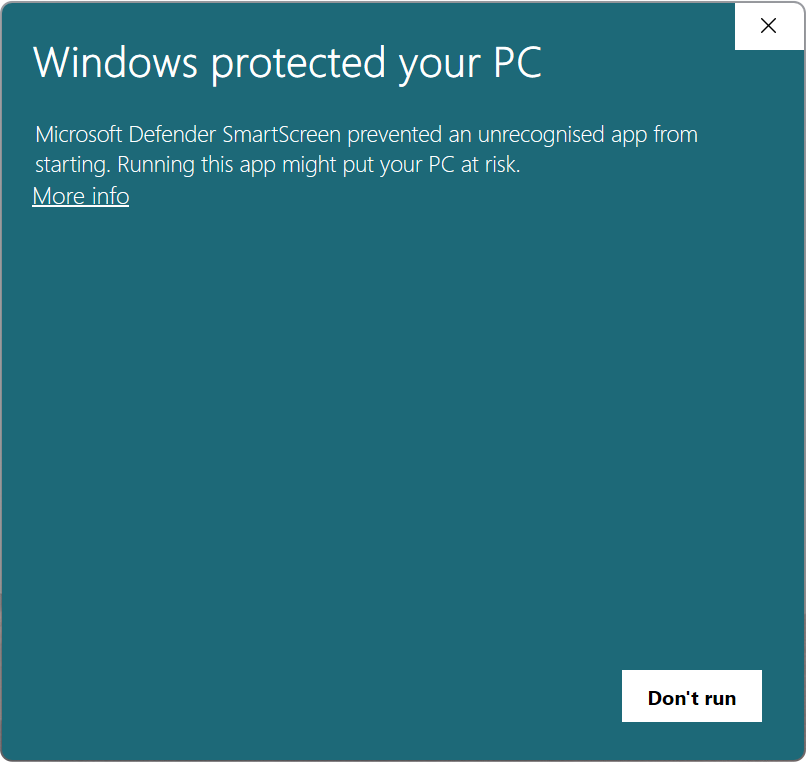 Atlux λ Installer Warning